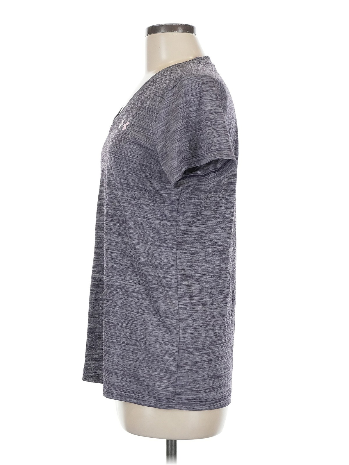 Under Armour Women Gray Active T-Shirt M thumbnail 4