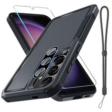 Case for Samsung Galaxy S25 - Rugged Full Body Cover with Screen Protector  Lan
