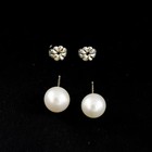 Tiffany & Co. Sterling Pearl Stud Earrings 6.5 Inch Bracelet Set of 2 #S5646-5 — photo 3