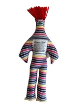 DAMMIT DOLL, Voodoo Faded Stripes Lines Stress Relief Gag Swear Gift 12" NWT