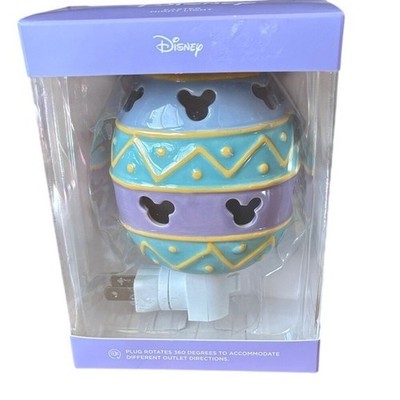 Celebrate Together Disney Mickey Easter Egg Night Light W/Plug Rotates 360  NEW