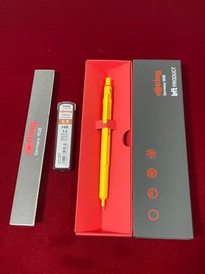 Rotring 600 Mechanical Pencil 0.5mm Yellow Loft Limited w/ HB Lead Japan