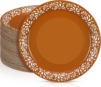 100 Pcs Cielito Lindo Plates Platos De Barro Mexicanos Paper Plates Baby Shower