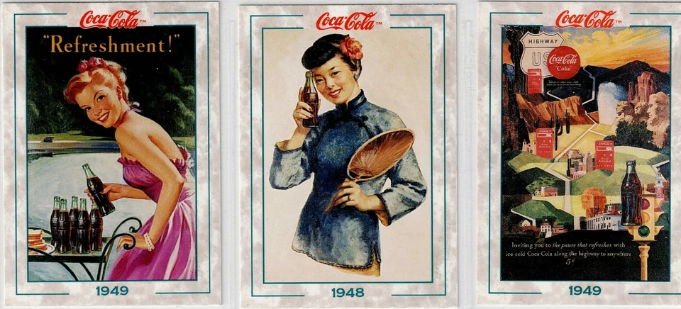 9 Coca Cola Advertising Trading Cards, Series 2, from Calanders & Adverts(C) - Image 2 of 4