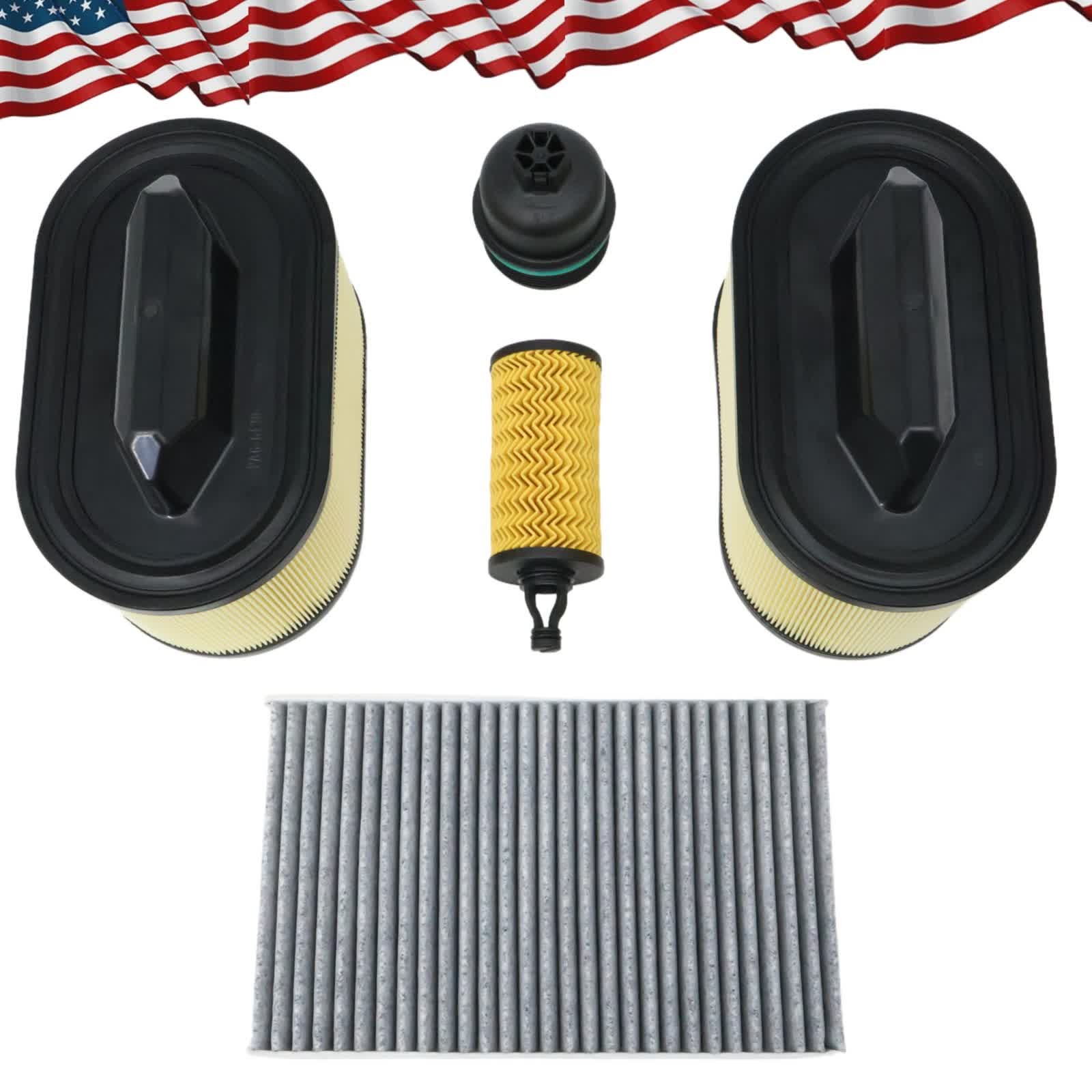 For 17-23 Maserati Levante Ghibli Levante Quattroporte Engine Air Filter Kit USA