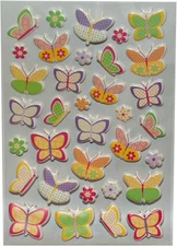 33100 - Puffy Butterfly Stickers 34 pc - [File 21]