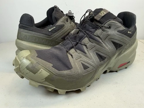 Salomon Speedcross 6 Gore-Tex Green Trail Running MENS 11 45 1/3 Shoes 187982