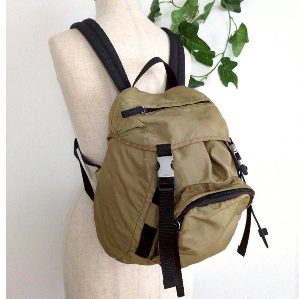 PRADA V135 Mini Backpack Drawstring Multifunctional Nylon Bag PRADA SPORT Vintag thumbnail 8