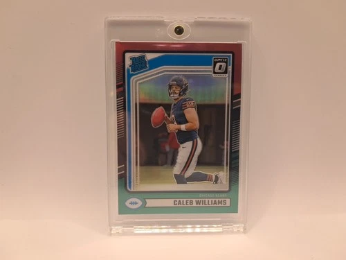 2024 Panini Donruss Rated Rookie Caleb Williams #327 Optic Red&Green Prizm (RC)