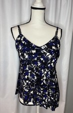 MagicSuit Elsa Tankini Top in Blueprint Size 12 140 By Miraclesuit