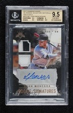 2017 Panini Diamond Kings Holo Gold 40/49 Yoan Moncada BGS 9.5 GEM MINT Auto 6fs