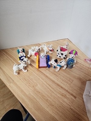8 Disney 101 Dalmatians McDonald's Toys Lot 2003 Figures Vehicles Collectibles
