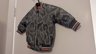 Wintermantel Jungen khaki grün Teddybär 3-6 Monate von F&F