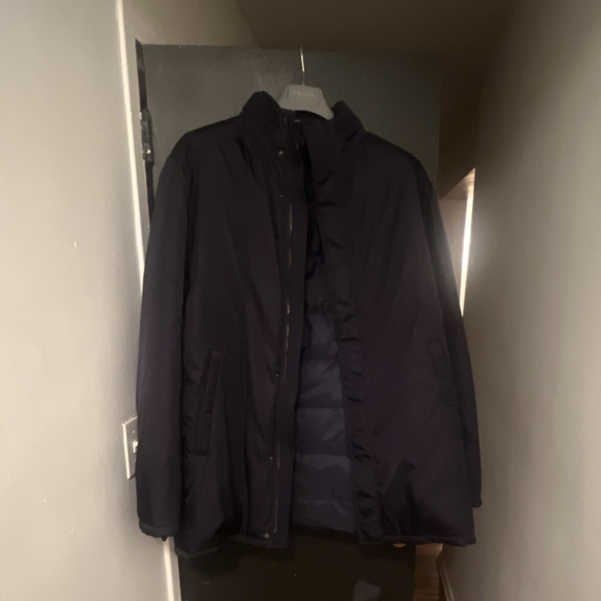 プラダ ゴアテックス ブルゾン ジャケット ブルー 水色 y2k 42 XL Prada // Sport Light Blue Goretex Jacket – VSP Consignment