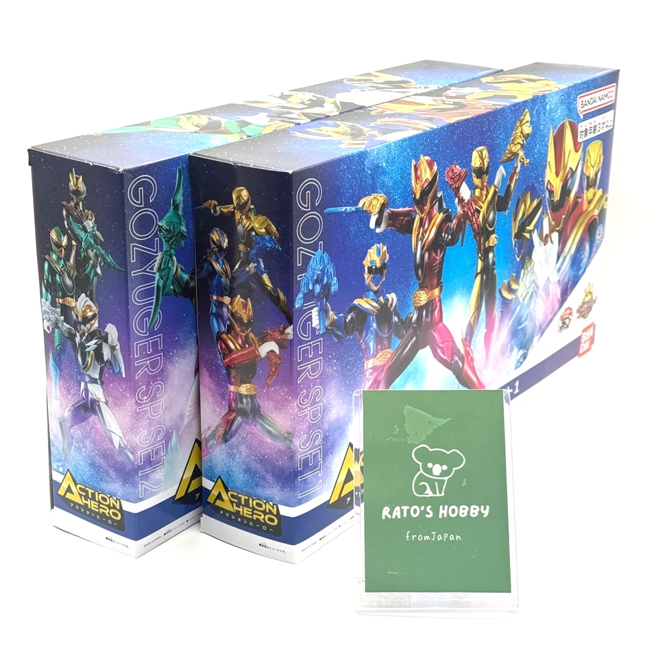 Figura Gozyuger Action Hero SP Set 01 y 02 Costco Limited Metallic Ver Bandai Foto 2 de 4
