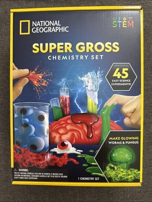 National Geographic Super Gross Chemistry Set STEM Kids Science NIB