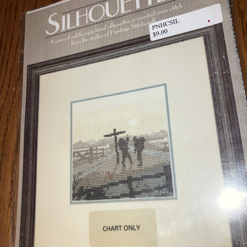Heritage Stitchcraft Silhouettes Counted Cross Stitch Chart ONLY “Hikers”