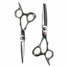 Kamisori Diablo II Professional Scissors Hair Cutting Shears Set With 6" Thinner
