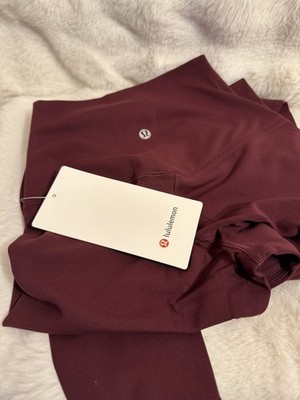 NWT Lululemon Align SHR Pant 28  Garnet Women Size 2 MSRP $98