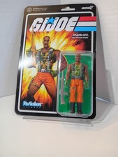 Super7 ReAction GI JOE Roadblock  Heavy Machine Gunner  3.75  Action Figure