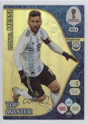 2018 Panini Adrenalyn XL Fifa World Cup Top Master Lionel Messi #463 c4m