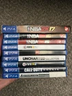 PS4 Video Game Lot 9: NBA 2K15-2K17, FIFA 14/18, Uncharted, COD Ghosts