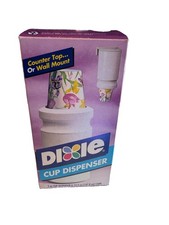 Vintage Open Box Dixie 5 Oz Cup Dispenser With Cups Decal Labels