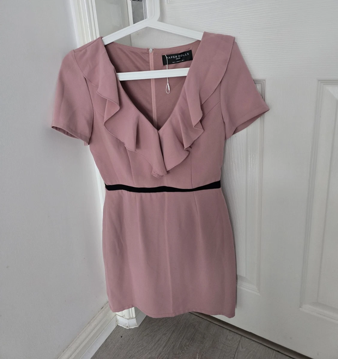 paper dolls cap sleeve lace pencil dress in purple Shop Paper Dolls Women's Purple Dresses up to 75% Off