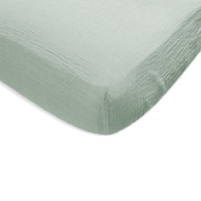 SwaddleDesigns Softest Cotton Muslin 28 x 52 x 6 inches, Heathered Jadeite