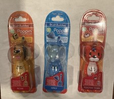 Brush Buddies Poppin Toothbrush Toothy Toby, Haily  Rickie - Lot Of 3