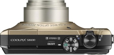 Nikon COOLPIX S8100 ゴールド 2GBSDカード付 Nikon COOLPIX S8100 Digital Camera 12.1MP 10x Optical Zoom with