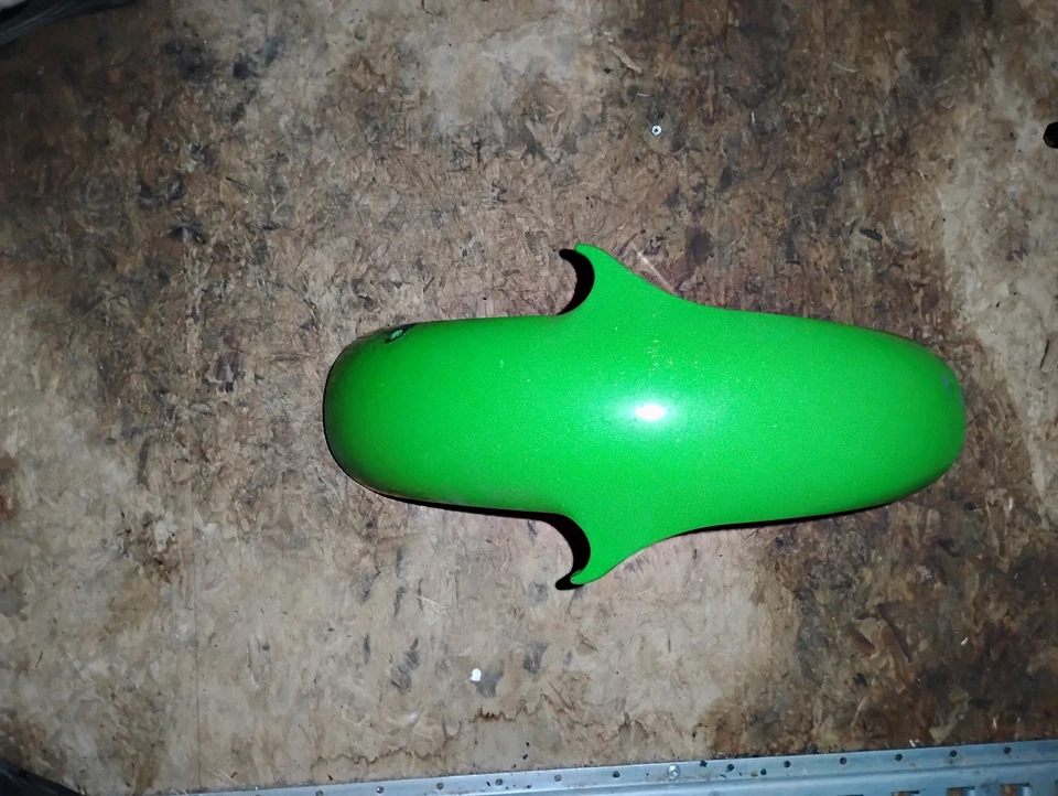 03 Kawasaki Ninja 250 Ex250 Front Fender OEM Green - Image 3 of 4