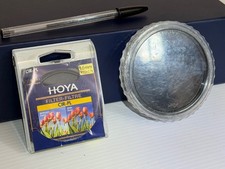 lot of two genuine HOYA camera lens filters, made in Japan, in two popular sizes