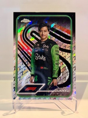 2024 Topps Chrome Logofractor Formula 1 F1 Zhou Guanyu Portrait #14