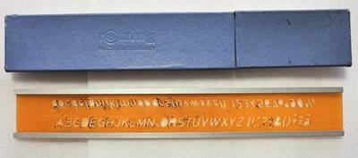 rOtring Rapidograph Schriftschablone No. 3, 10mm, Kursiv