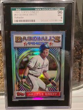 1993 Topps Finest - George Brett #63 Refractor SGC 96! 