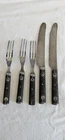 Vintage Civil War Era Flatware 1860's 3 forks 2 knifes