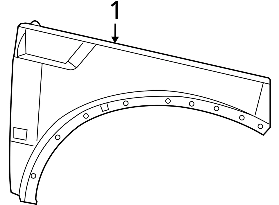Fender de passageiros Dodge Nitro AWKLN 2007-2011 - Imagem 3 de 3