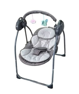 Xunka Electric Baby Swing w/ Bluetooth Adjustable Speeds 5-Point Harness Bug Net