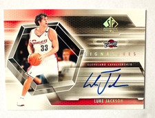 2004-05 SP Authentic Luke Jackson AUTO RC Signatures Cavaliers Rookie!