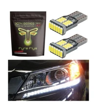 Fyre Flys LED Headlight DRL Strip Bulbs for 2013-2015 Honda Accord Super Brig...