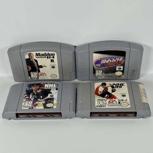 N64 Sports Lot NHL 99 Breakaway 98 Wayne Gretzky's 3D Hockey Madden Football 64