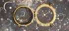 PORTHOLE ANTIQUE VINTAGE BRASS BRONZE SHIP MARITIME 2 DOG EARS 10" DIA — photo 2