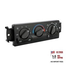 AC Climate Control Panel w/o Rear Defog Fits 99-02 Chevy NO Rear Defogging