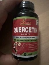 Organic Cadane Quercetin Extract Capsules 1900mg 90 Capsules Premium Herbs