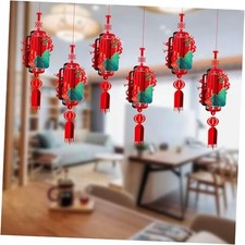 Paper Lantern for Chinese New Year Decoration - 6Pcs Pendant Red Lantern for