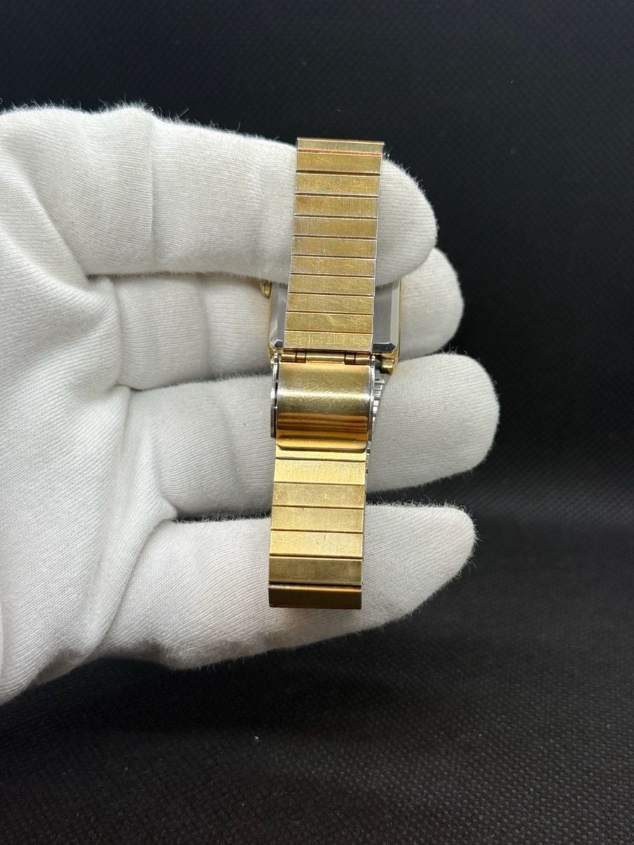 Seiko 6530-5199 Vintage Gold Tone Quartz Tank Watch | eBay