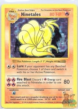 1995 ninetales pokemon card Amazon.com: Ninetales - 12/102 - Holo Rare