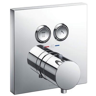 TOTO Thermostatic Shower Faucet Wall Mounted Chrome Lever Handle Modern Bathroom