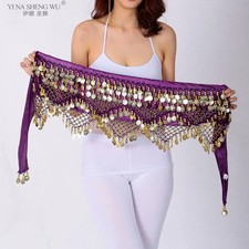 Belly Dance Waist Chain Hip Scarf Women Bellydance Coins Belt Dancing Waist Belt